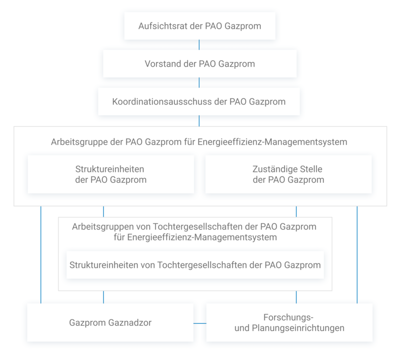 Organigramm des Energieeffizienz-Managementsystems Organigramm des Energieeffizienz-Managementsystems