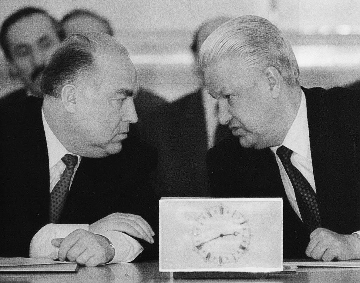 Mit Boris Yeltsin