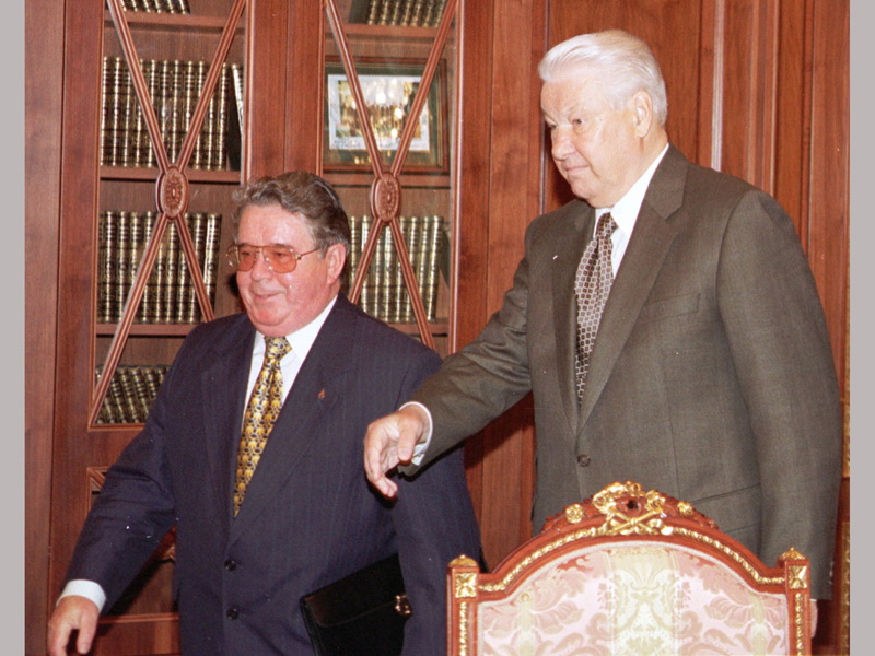 Mit Boris Yeltsin, 3. Juli 1998. Foto: ITAR-TASS