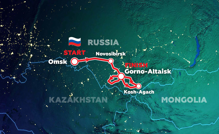 Route der Silk Way Rally 2021