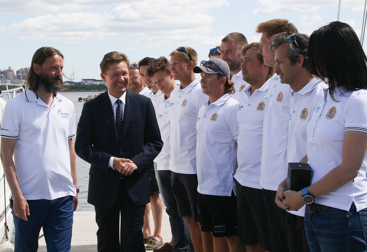 Alexey Miller eröffnete Jubiläumsregatta Nord Stream Race