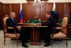 Arbeitstreffen zwischen dem Präsidenten der Russischen Föderation, Vladimir Putin, und Alexey Miller
