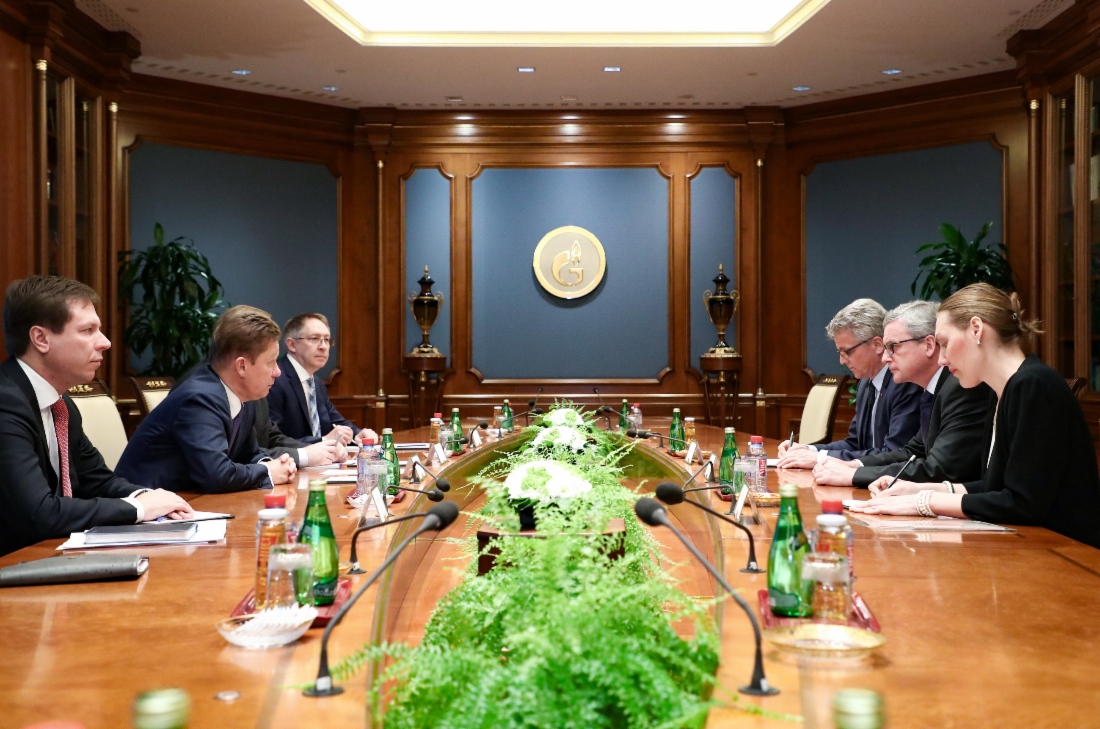 In Moskau fand ein Arbeitstreffen zwischen Alexey Miller und dem außerordentlichen und bevollmächtigten Botschafter der Republik Österreich, Johannes Eigner, statt