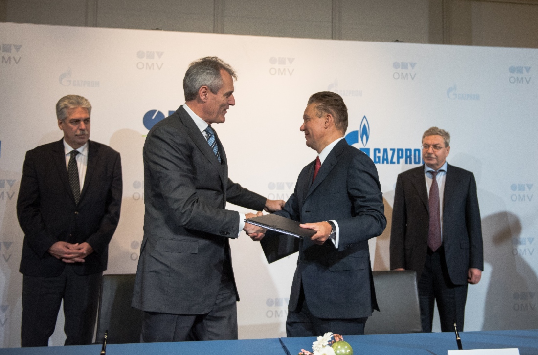Gazprom und OMV unterzeichneten bindendes Basic Agreement über den Asset-Tausch