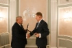 Taalaibek Ibraev, Energieminister der
Kirgisischen Republik, und Alexey Miller