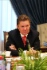 Alexey Miller während des Arbeitstreffens mit Djoomart Otorbaev