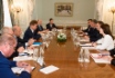 Arbeitstreffen zwischen Alexey Miller und dem Vorsitzenden des Staatspräsidiums von Bosnien und Herzegowina, Milorad Dodik, im Rahmen des Petersburger Internationalen Wirtschaftsforums 2019
