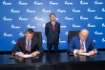 Vitaly Markelov und CEO der Caspian Innovation Company (CIC), Sergey Shtepa, unterzeichneten einen Vorvertrag zu Lieferungen von verflüssigten Kohlenwasserstoffgasen (LPG) aus dem Gasverarbeitungswerk Astrachan von Gazprom an den künftigen Gaschemiekomplex Astrachan von CIC