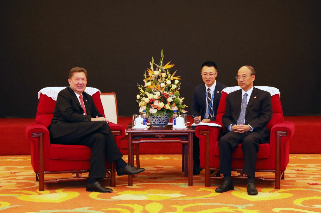 Alexey Miller und Dai Houliang