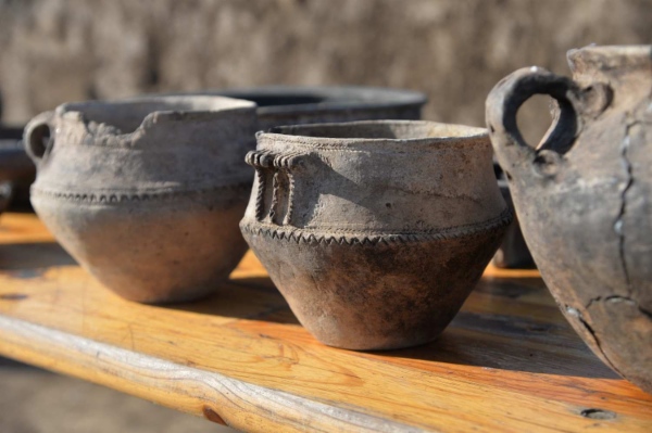 Ornament an uralten Irdenwaren