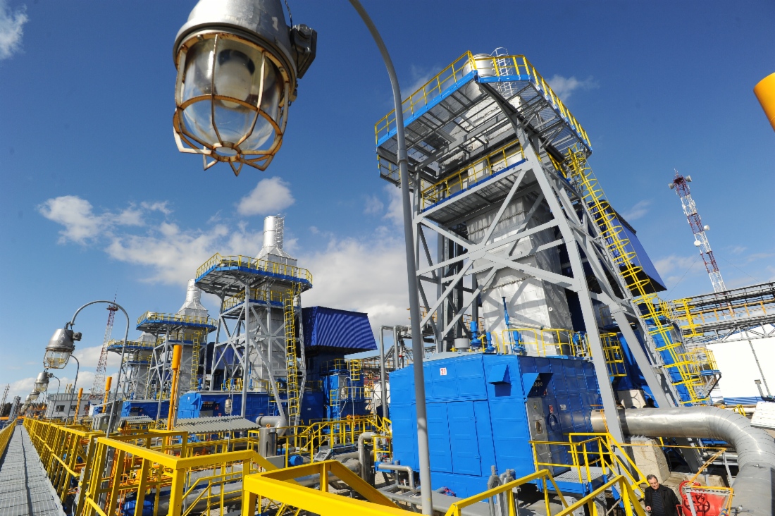 Verdichterstation Babajewskaja an der Gaspipeline Grjasowez – Wyborg, die für Gaslieferungen durch die Pipeline Nord Stream bestimmt ist