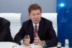Alexey Miller während des Arbeitstreffens mit dem ersten stellvertretenden Ministerpräsidenten und Außenminister der Republik Serbien, Ivica Dacic