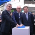 Denis Kornienko, Generaldirektor der Gazprom Gazomotornoye Toplivo, Vitaly Markelov und Alexey Miller