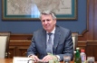 CEO der Royal Dutch Shell plc, Ben van Beurden, während des Treffens mit Alexey Miller