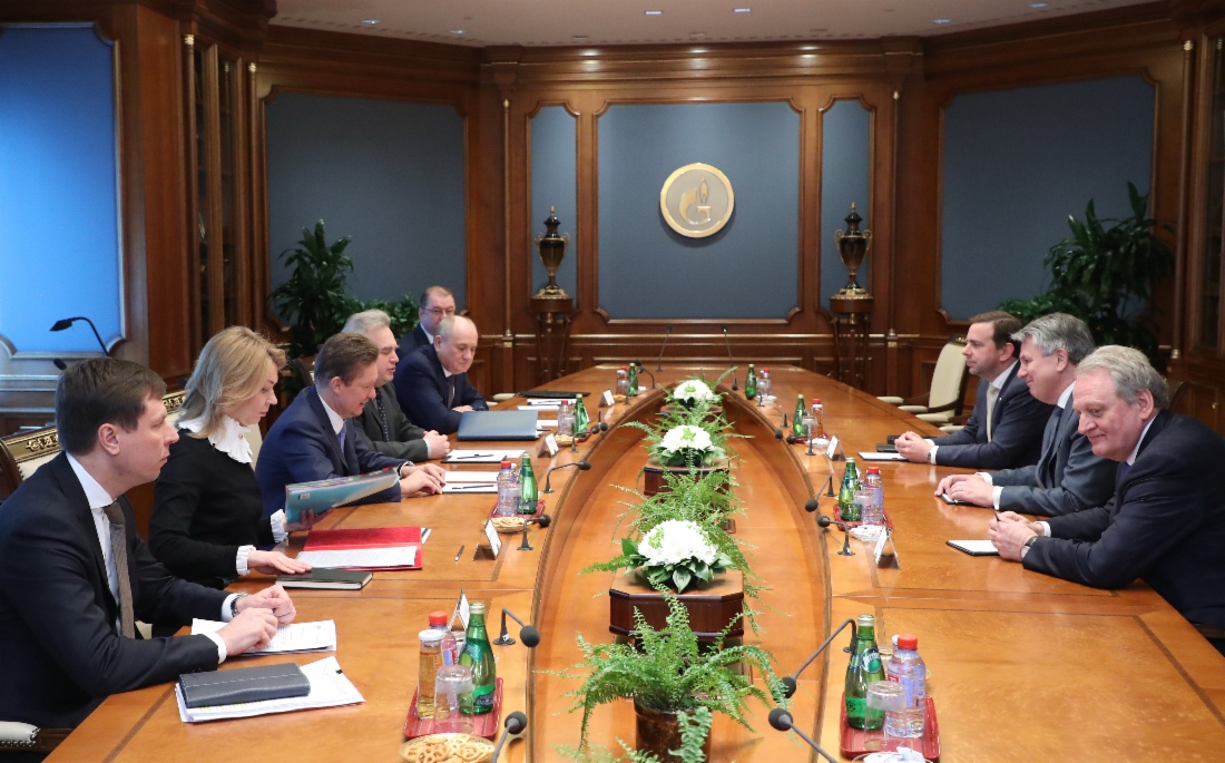 Arbeitstreffen zwischen Alexey Miller und dem CEO der Royal Dutch Shell plc, Ben van Beurden