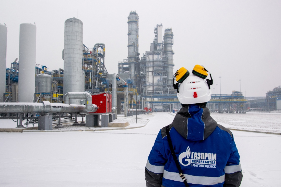 Bauprojekt für das Gasverarbeitungswerk
Amur ist zu 90,84 Prozent umgesetzt