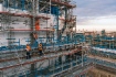 Bau des Gasverarbeitungswerkes Amur