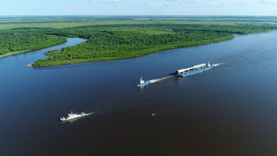 Lieferung von Sperrgut für das Gasverarbeitungswerk Amur