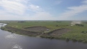 Die Erschließung des Geländes für die Errichtung einer Anlegestelle am Fluss Seja