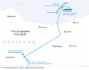 Route der geplanten LNG-Lieferungen ins Verwaltungsgebiet Kaliningrad
