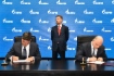 Im Beisein von Alexey Miller unterzeichneten stellvertretender Vorstandsvorsitzender und Departmentleiter der PAO Gazprom, Oleg Aksyutin, und Chef der Unternehmensgruppe Comita in Russland und den GUS-Staaten, Aufsichtsratsvorsitzender der Verwaltungsgesellschaft der Unternehmensgruppe Comita, Nebojsa Jankovic, ein Programm der wissenschaftlich-technischen Zusammenarbeit und Partnerschaft in den Jahren 2021–2023