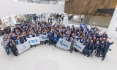 Gazprom-Mannschaft bei der
Internationalen Meisterschaft der
Bauberufe