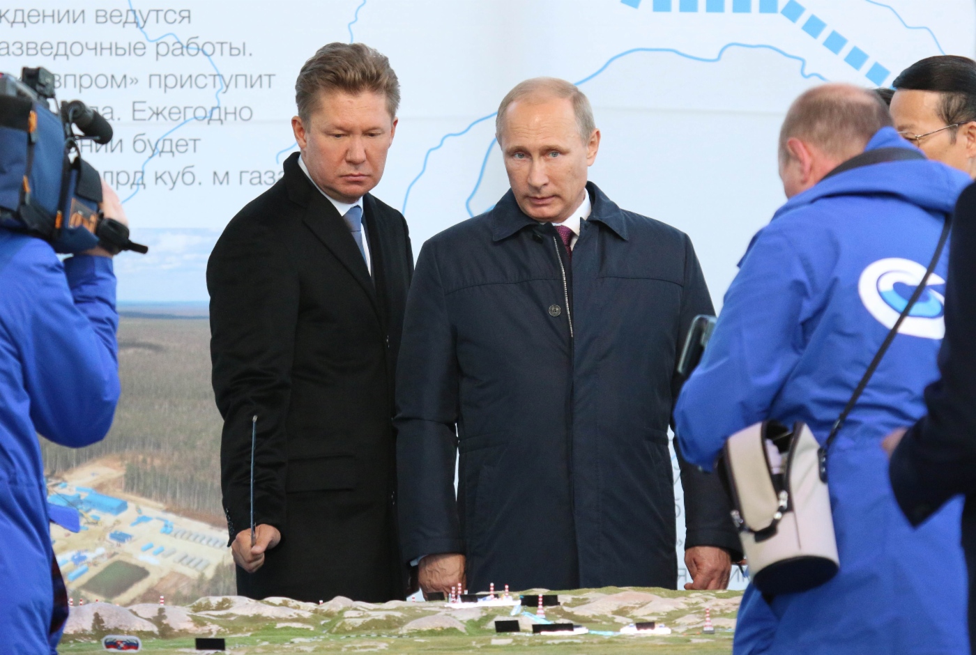 Alexey Miller und Vladimir Putin