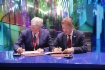 Alexander Gusev, Gouverneur des
Verwaltungsgebietes Woronesch, und
Alexey Miller