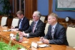 Arbeitstreffen zwischen dem Vorstandsvorsitzenden der PAO Gazprom, Alexey Miller, und dem außerordentlichen und bevollmächtigten Botschafter der Bundesrepublik Deutschland in Russland, Rüdiger von Fritsch