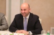 Etienne Schneider, Vizepremierminister von Luxemburg, während des Treffens mit Alexey Miller