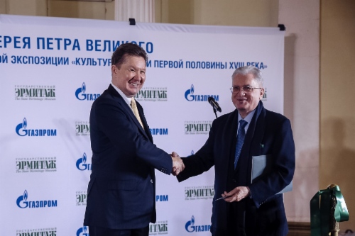 Mit Gazprom-Unterstützung wurde in der Eremitage eine Dauerausstellung über die Zeit von Peter dem Großen eröffnet