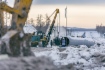 Bau der Gaspipeline Power of Siberia