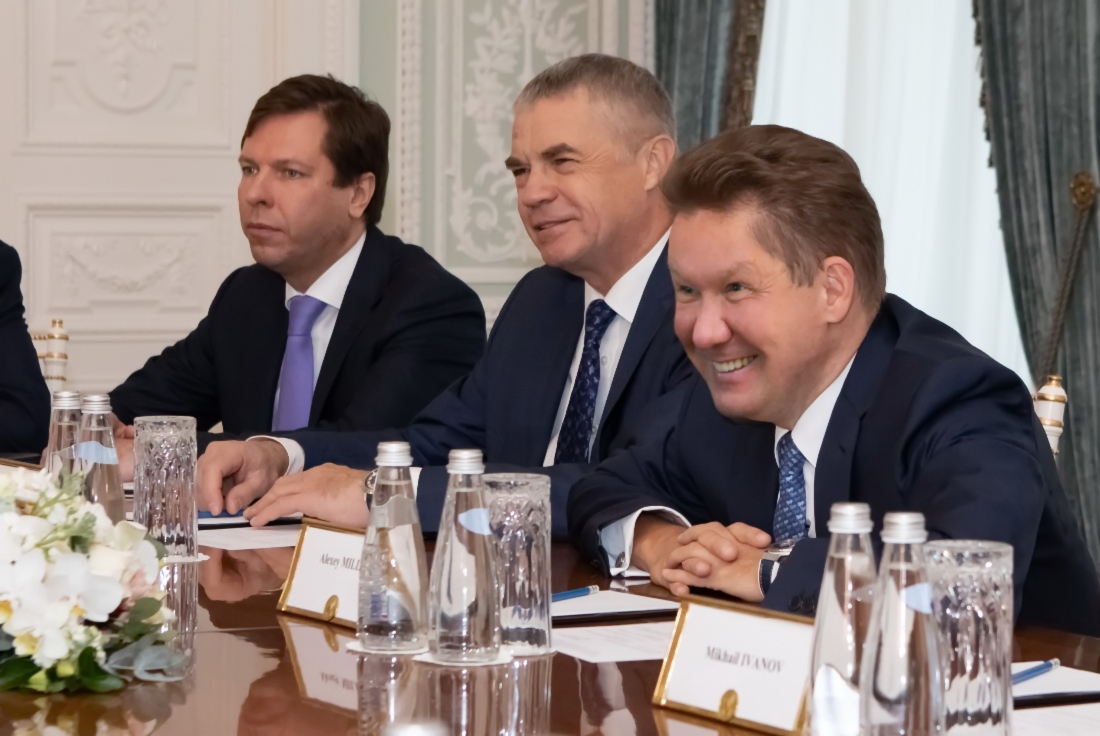Arbeitstreffen zwischen Alexey Miller und dem Vorstandsmitglied der Royal Dutch Shell, Maarten Wetselaar