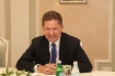 Arbeitstreffen zwischen Alexey Miller und dem Minister für Außenwirtschaft und auswärtige Angelegenheiten Ungarns, Peter Szijjarto, im Rahmen des Petersburger Internationalen Wirtschaftsforums 2019
