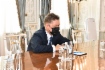 Arbeitstreffen zwischen Alexey Miller und dem Gouverneur des Verwaltungsgebietes Sachalin, Valery Limarenko, im Rahmen des Petersburger Internationalen Wirtschaftsforums 2021