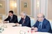Arbeitstreffen zwischen Alexey Miller und dem Präsidenten der Unternehmensgruppe Comita, Danilo Durakovic, im Rahmen des Petersburger Internationalen Wirtschaftsforums 2022