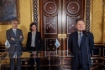 Alexey Miller und die Direktorin des Staatlichen Museumsreservats Zarskoje Selo, Olga Taratynova, unterzeichneten im Rahmen des Petersburger Internationalen Wirtschaftsforums 2021 eine Kooperationsvereinbarung zur Bewahrung des Kulturguts und zur Entwicklung des Museumsreservats Zarskoje Selo