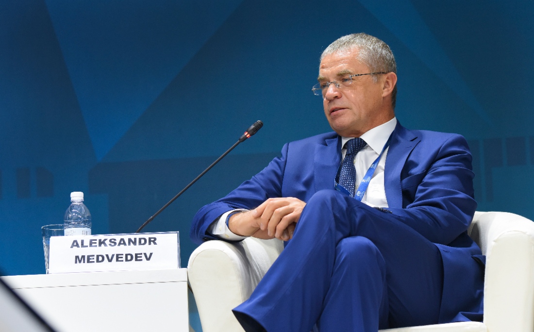 Der Vorstandsvorsitzende der Gazprom Alexander Medvedev hielt im Rahmen der Internationalen Konferenz Sakhalin Oil & Gas 2015 den Vortrag „Die Gazprom Gruppe an den Märkten der asiatisch-pazifischen Region“