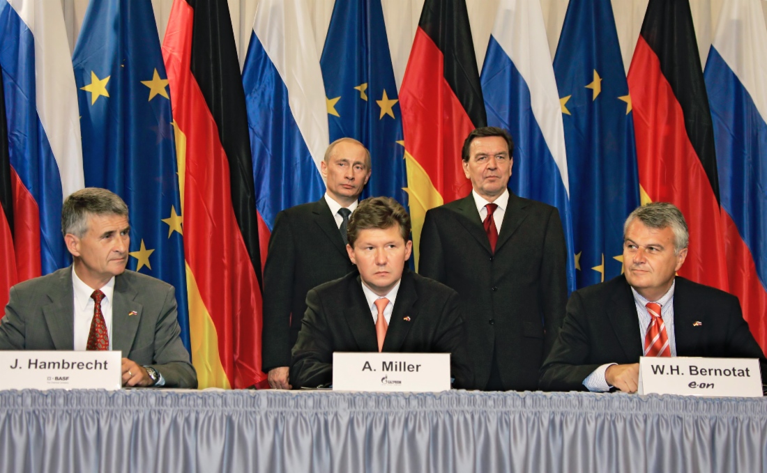 Unterzeichnung der Grundsatzvereinbarung über den Bau der North European Gas Pipeline (NEGP) zwischen der ОАО Gazprom, der BASF AG und der E.ON AG