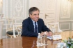 Arbeitstreffen zwischen Alexey Miller und dem französischen Politiker, Francois Fillon, in Sankt Petersburg