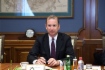 CEO der Snam S.p.A., Marco Alvera, während des Arbeitstreffens mit Alexey Miller