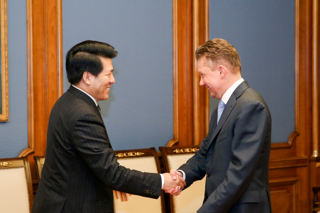 Arbeitstreffen zwischen Alexey Miller und dem Botschafter der VR China in Russland, Li Hui, fand statt