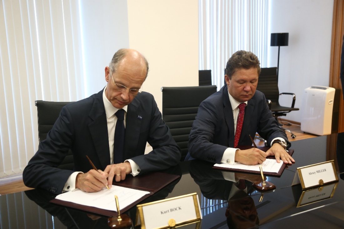 Kurt Bock und Alexey Miller