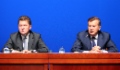 Viktor Zubkov (rechts) und Alexey Miller wurden jeweils zum Vorsitzenden und Stellvertreter des Vorsitzenden des neuen Aufsichtsrates der ОАО Gazprom gewählt
