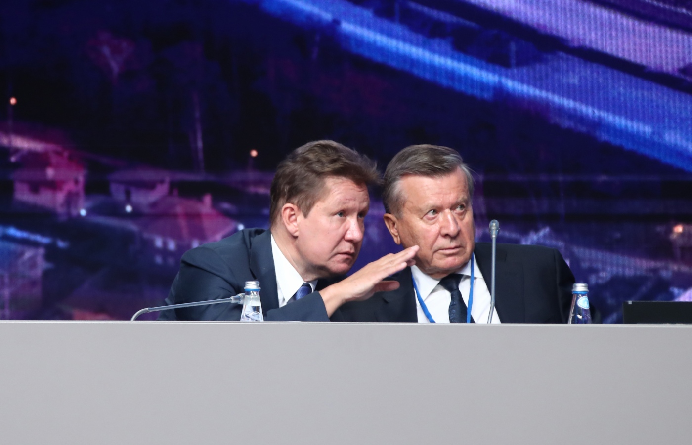 Alexey Miller und Viktor Zubkov