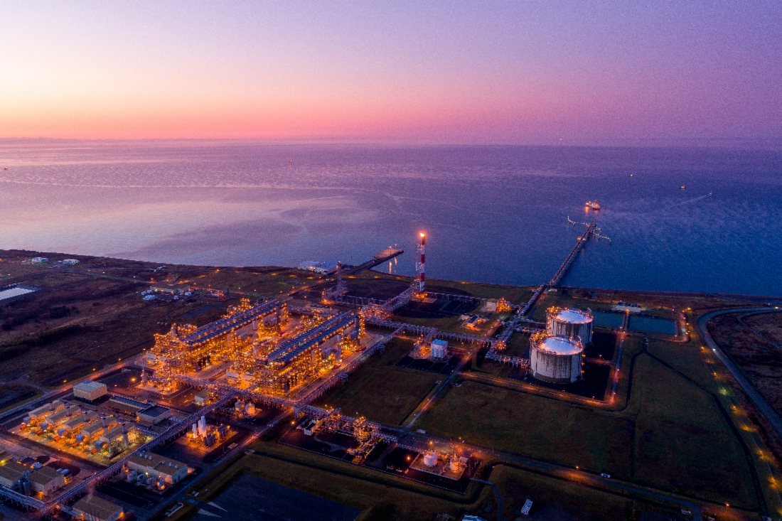 Großtonnagiges LNG-Werk des Projektes Sachalin II