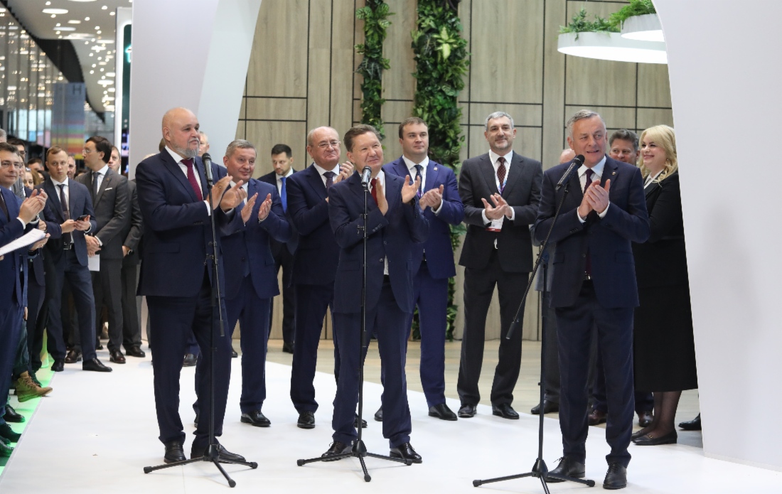 Neue Objekte für den Aufbau der
Gasversorgung und Ausbau der
Gasinfrastruktur in 25 russischen
Regionen im Rahmen einer feierlichen
Zeremonie in Betrieb gesetzt