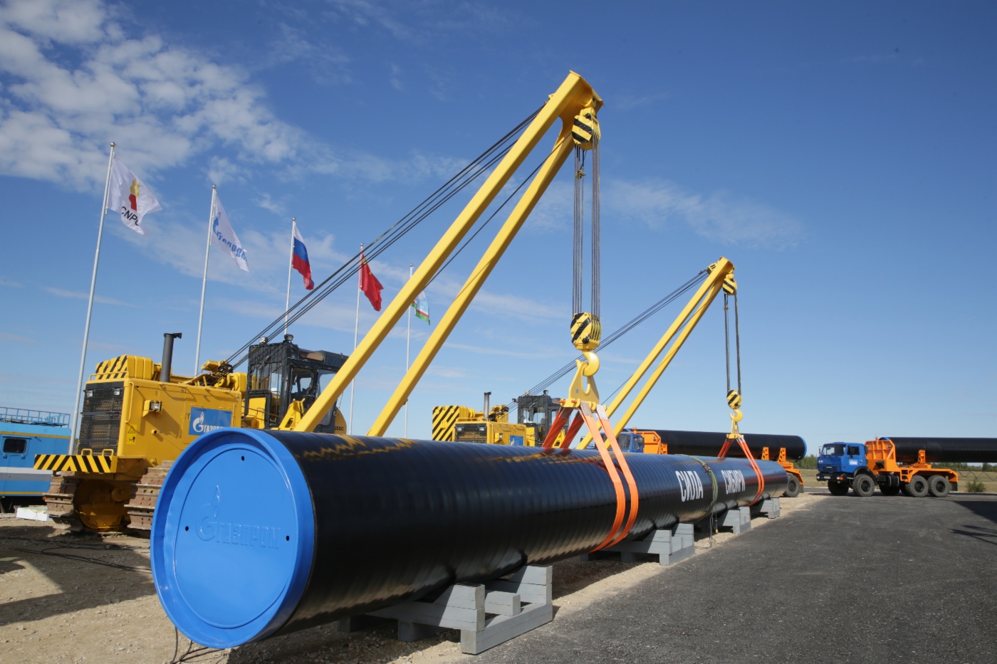 1. September 2014. Der Bau der Power of Siberia startet