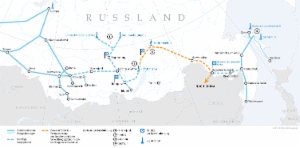 Erschließung der Gasressourcen und Gestaltung eines Gastransportsystems im Osten Russlands