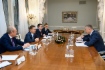 Alexey Miller und belarussischer Botschafter Dmitry Krutoy diskutierten über Kooperation in der Gasbranche